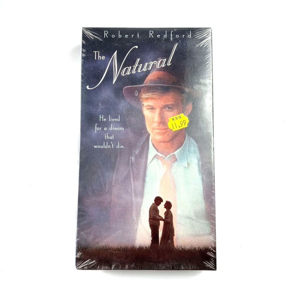 The Natural VHS Movie 1994 NEW Robert Redford (1984 Movie) Baseball Drama